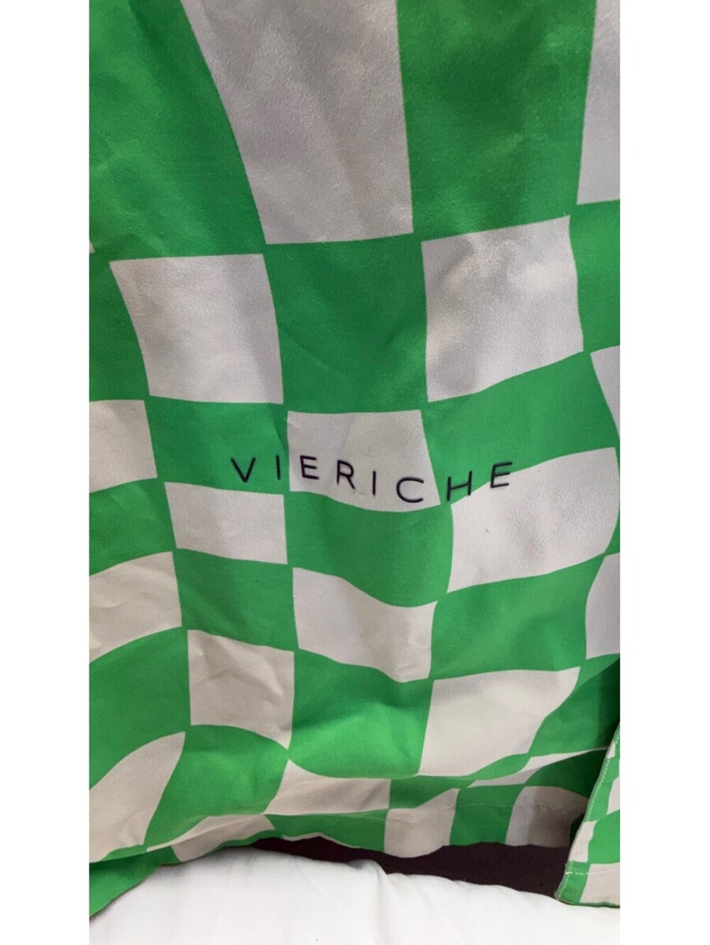 Vieriche Men's Green Checkered Cowboy Graphic Button Up Shirt Size 2XL E-4 - Picture 3 of 11